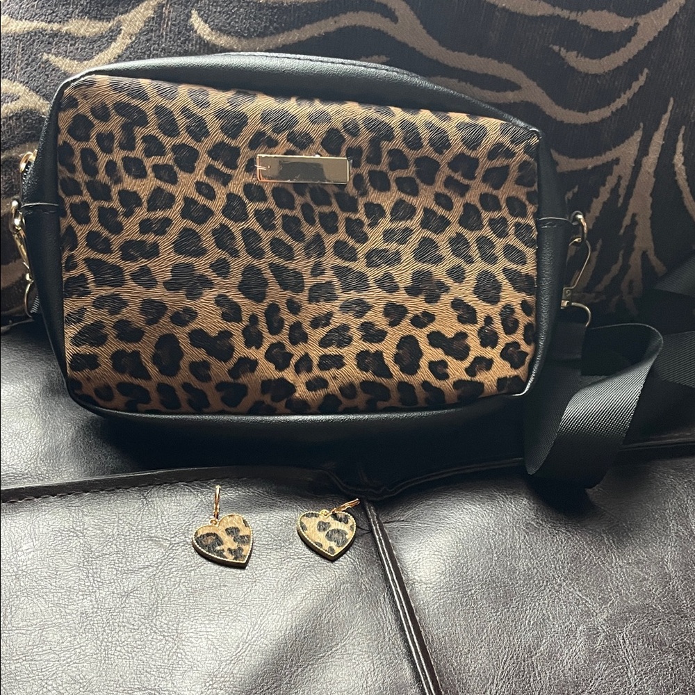 Leopard Print Crossbody Bag